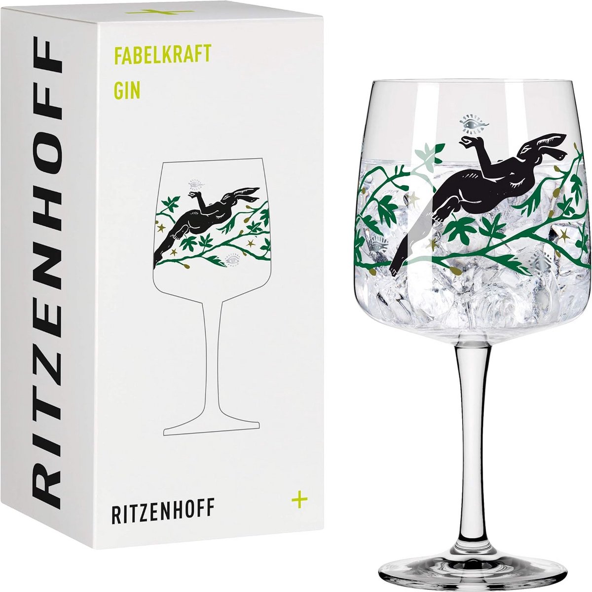 Groot Cocktailglas 700 ml met Unieke Illustratie - Gemaakt van Kristalglas in Duitsland