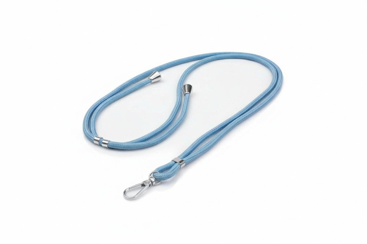 Verstelbare Telefoonkoordriem Lichtblauw - 160 cm Anti-Verloren Lanyards - Geschikt voor iPhone