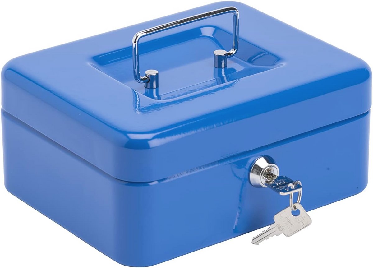 Kassabox 8 Inch - Blauw voor Thuis en Kantoor