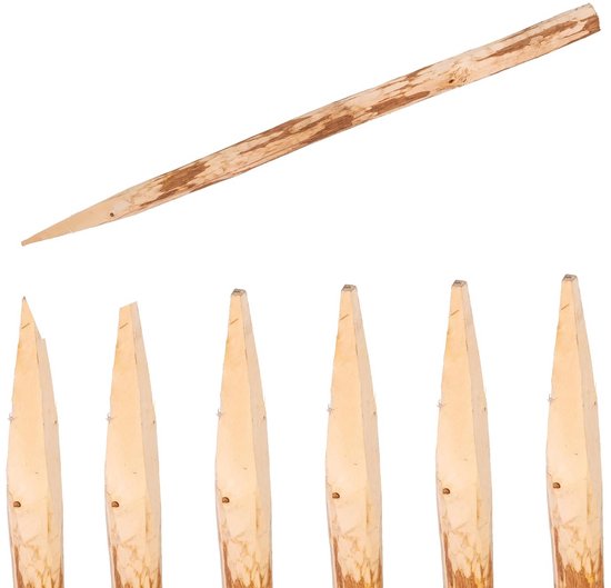 set-van-6-houten-palissades-120-cm-hazelaar-natuurlijke-tuinpalen-bol