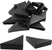 Hoekbeschermer - 20 stuks - Stootdoppen - Hoekbeschermers tafel - Plastic - Afdekkingen en beschermers - Tafelhoek beschermers voor Kinderen - 35×50cm - Zwart