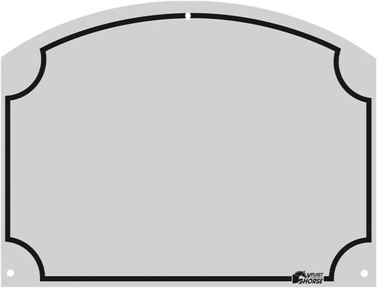 Vplast Stalbord voor Paarden - 70 x 95 mm - Paardenverzorging - Naambord Paard - ABS