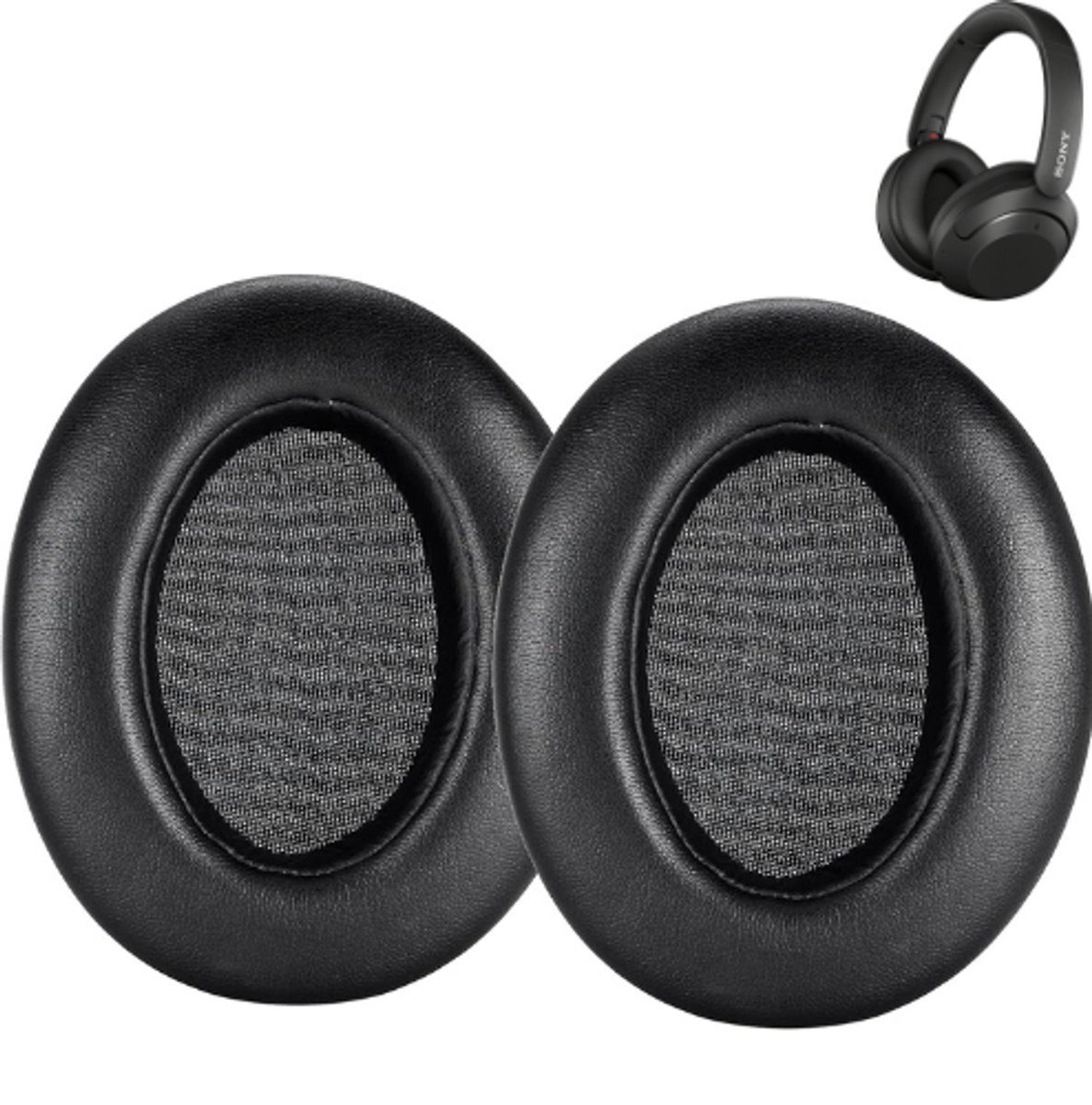 Vervangende Oorkussens voor Sony WH-XB910N – Zachte Memory Foam Ear Pads – Comfortabel & Geluidsisolerend – Eenvoudig te Monteren – Hoofdtelefoon Oorkussens – Zwart