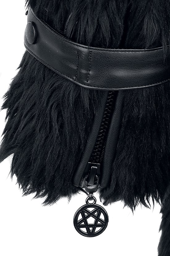 Gothicana veste de demi-saison noire avec boucles - Dames - L