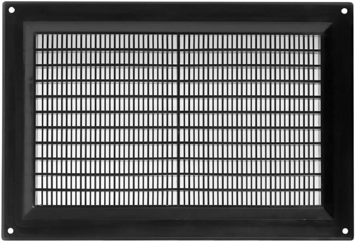 Ventilatierooster met Insectenbescherming - Duurzaam ABS Kunststof - 250x170mm