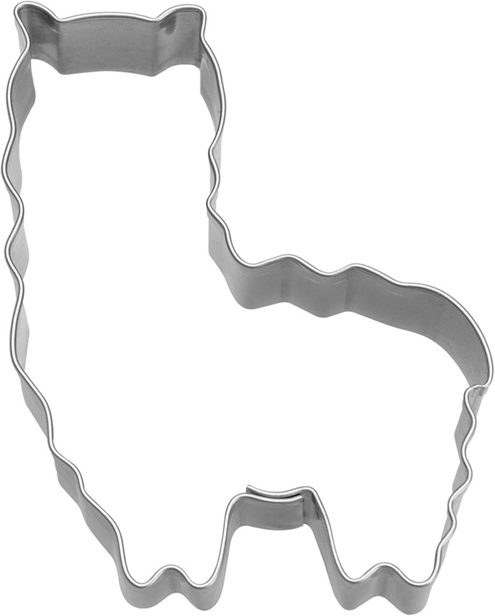 Alpaca uitsteekvorm 8 cm RVS - Leuk voor koekjes en versieringen