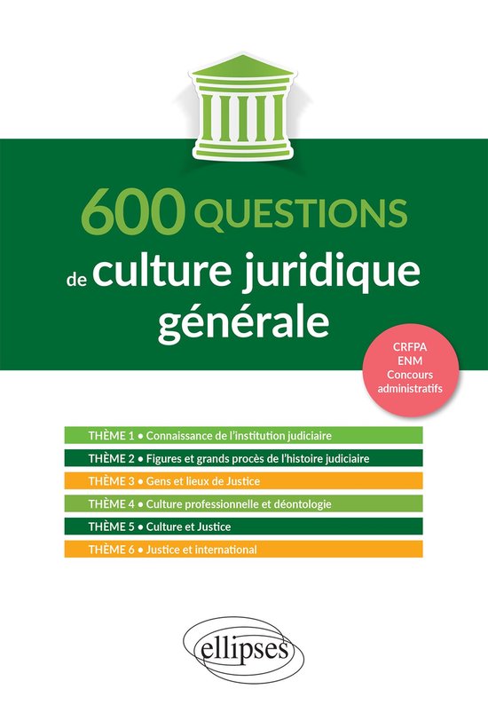 600 questions de culture juridique générale - cover