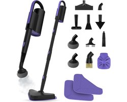 RVV® Stoomreiniger vloer - Stoomreiniger - Stoomreinigers - Zwart - 45cm x 42cm x 13cm