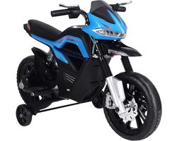 Elektrische Loopmotorfiets voor Kinderen Blauw - Veilig Rijden met Licht en Muziek