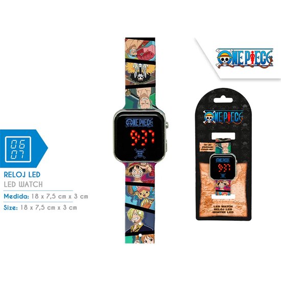 One Piece Led-klok Veelkleurig — afbeelding 3
