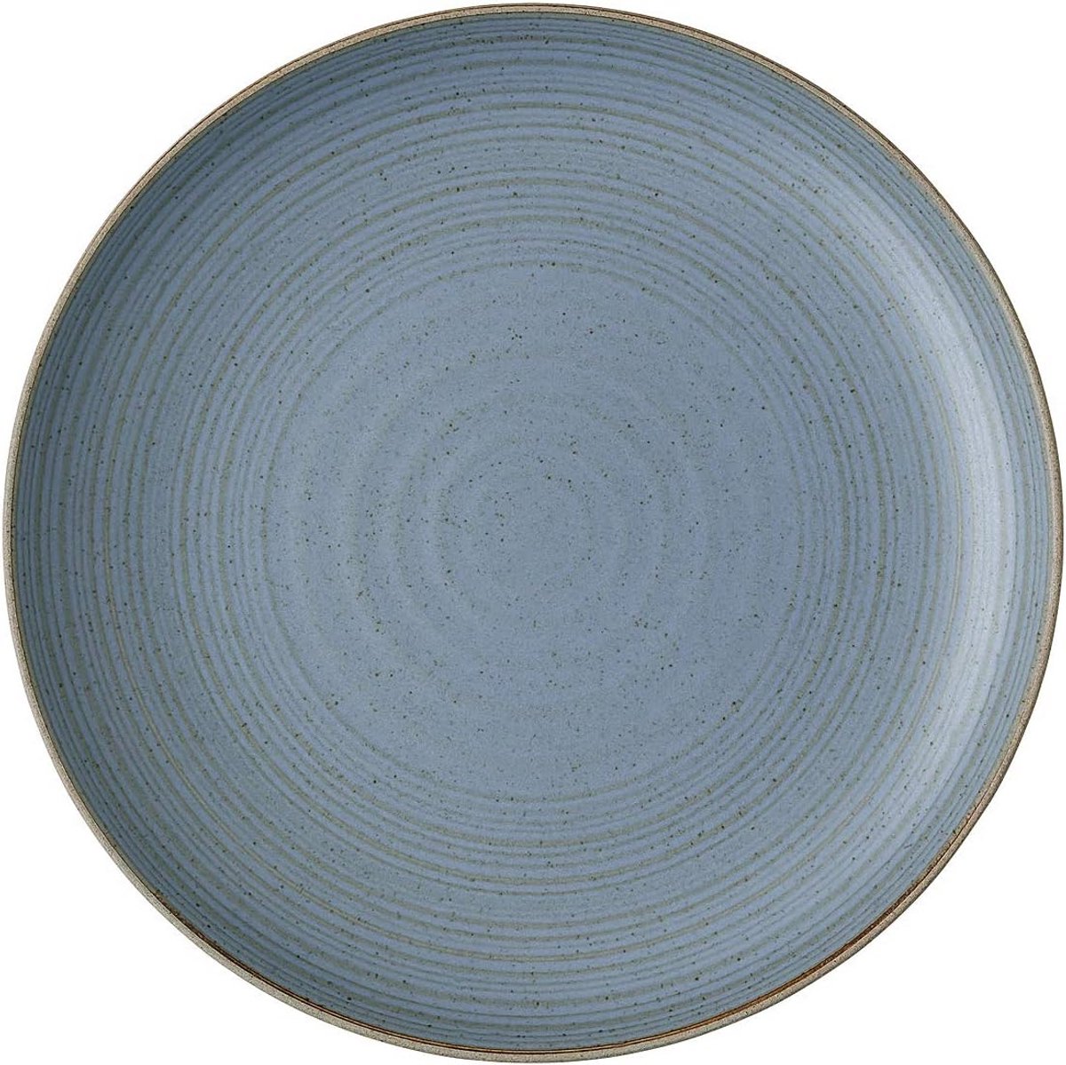 Plat Eetbord Nature Water Ø 27 cm - Blauw Steengoed Aardewerk