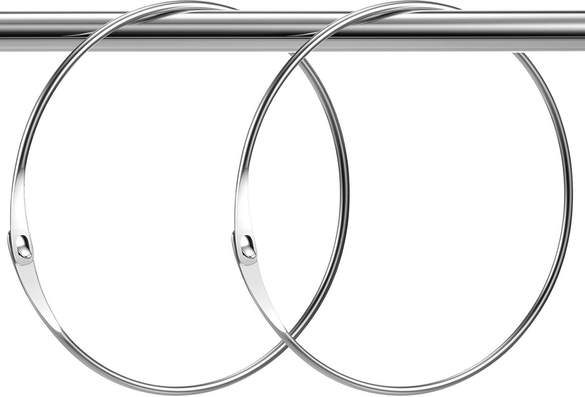 Grote Metalen Sleutelringen - Snelsluitring voor Organisatie en Creatief Gebruik - 2 Stuks