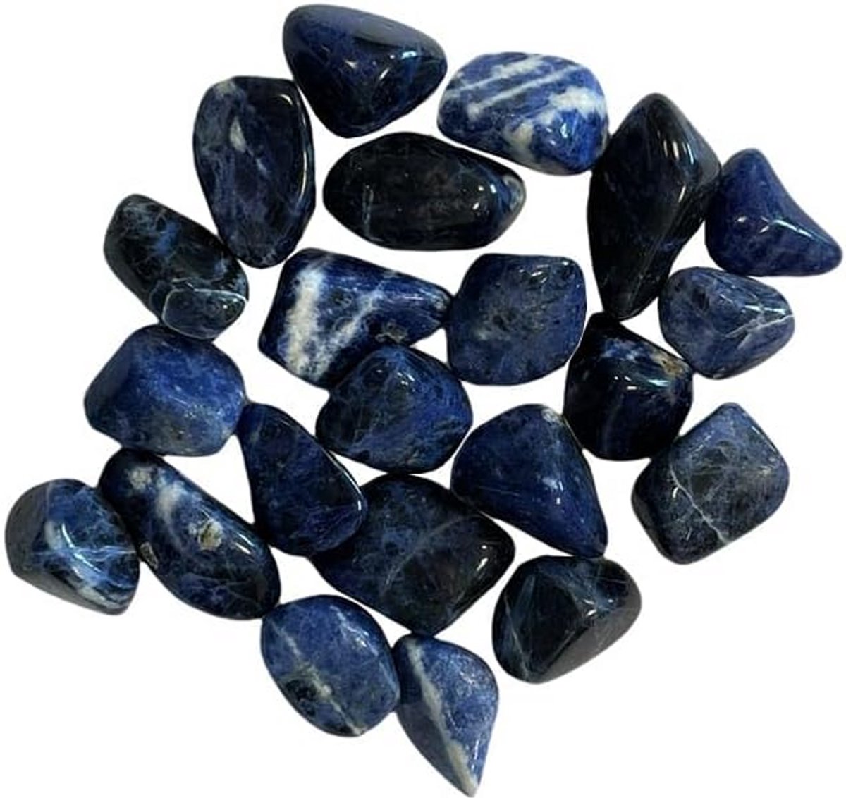 Gerolde Sodalite Edelsteen voor Helende Therapie 2-3 cm