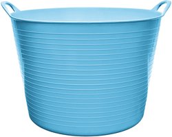 Garronda 42L flexibele kunststof kuip – Voederbak – Emmer – Tubtrug – Wasmand – Blauw - GD-STIC-ElasticBasket