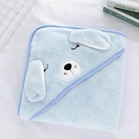 Babyhanddoek met capuchon - Ultrazachte handdoek voor jongens en meisjes - Absorberende babybadhanddoek met uniek dierenontwerp - Voor pasgeboren baby jongen en meisje — afbeelding 2