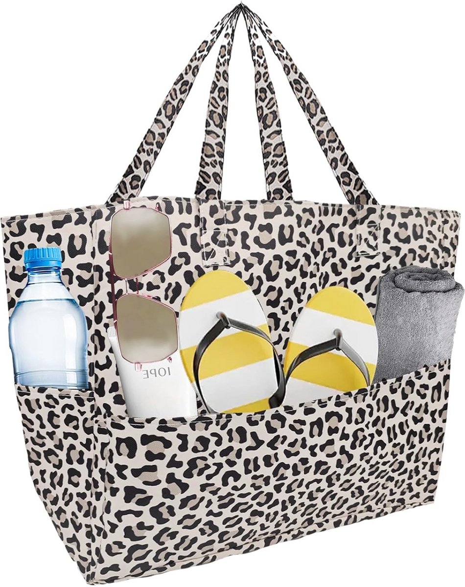 XL Strandtas Familie met Mini Tas - Waterafstotend voor Strand, Reizen en Boodschappen