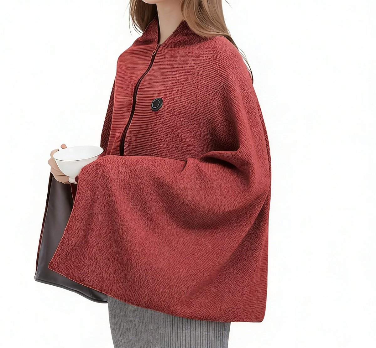 Hoodie dames - verwarmde hoodie - verwarmde deken - 150x80cm