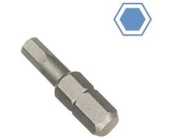 Inbussleutel 2,5 mm, S2 Staal