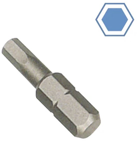 Inbussleutel 2,5 mm, S2 Staal