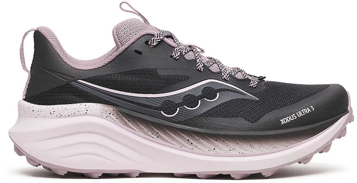 Saucony Xodus Ultra 3 Trailschoenen Dames Quail 37 Zwart