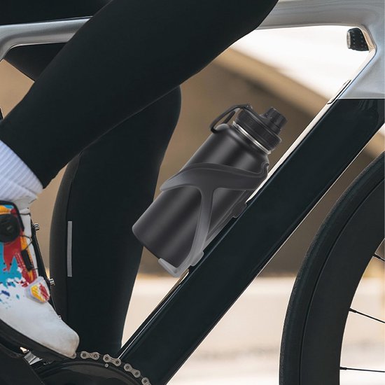 Lichte Fiets Waterfleshouder - Universele Fleshouder voor Fietsen, Geschikt voor Mountainbike, Racefiets en Kinderfietsen (Zwart + Grijs, 2-pack) — afbeelding 5