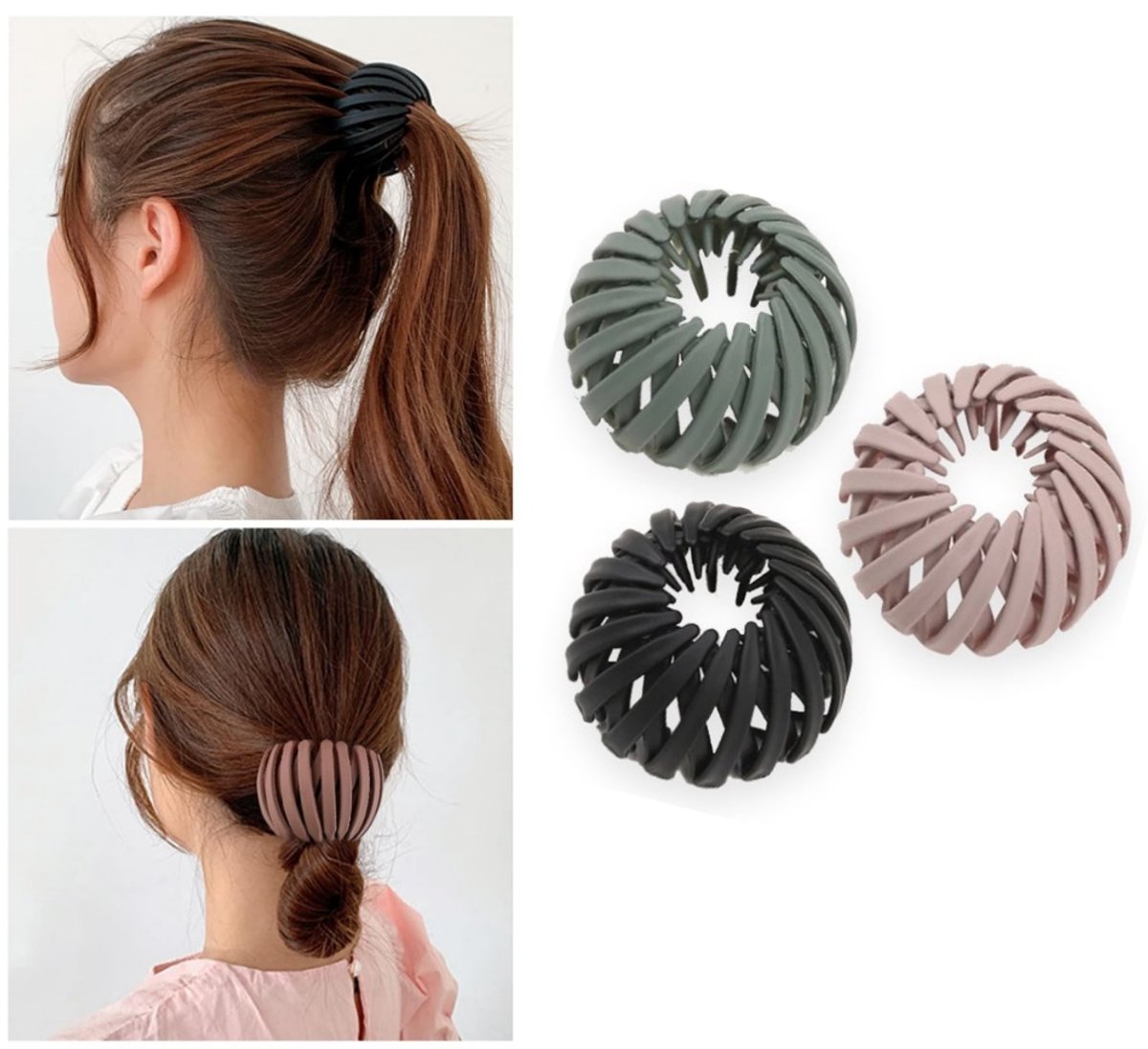 3 Stuks Anti Klit Haarclips - Haarklem - Haarklemmen Dames - Haarklem Groot - cadeau