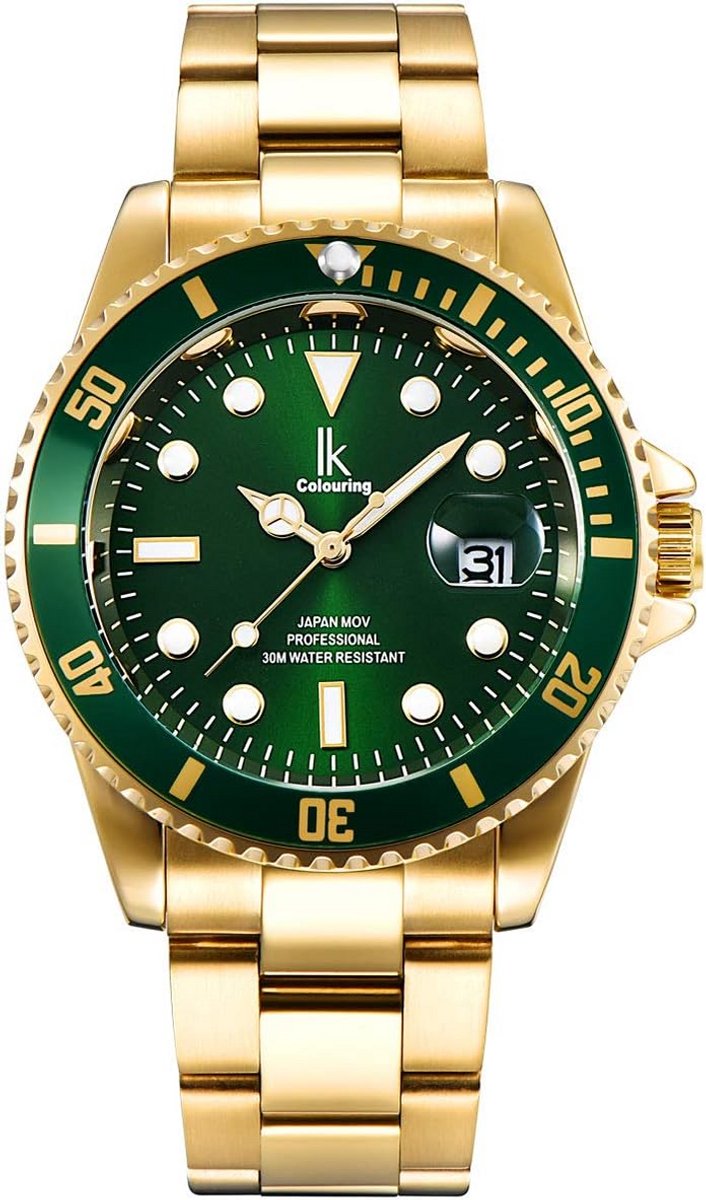 Klassiek Herenhorloge met Metalen Band en Datumweergave 40mm