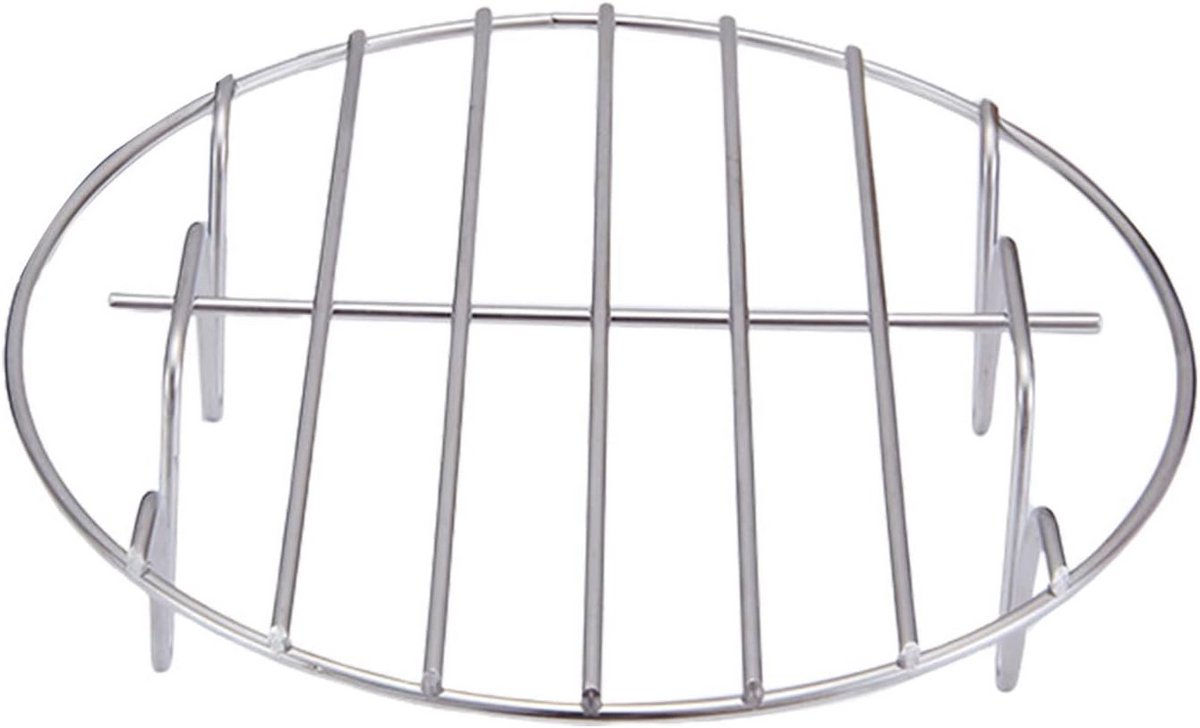 RVS Kookrek voor Airfryer en Oven Accessoire - Rond Grillrooster in Meerdere Maten