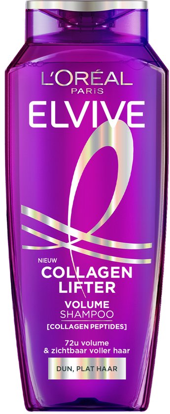 L'Oréal Paris Elvive Collagen Lifter Shampoo - 72u zichtbaar volume - Voor dun, plat haar - 250ml