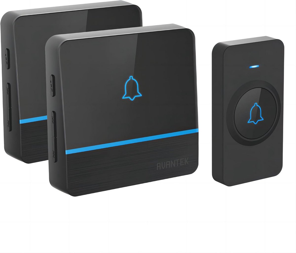 Draadloze Deurbel met Waterdicht Ontwerp, 300m Bereik, 56 Melodieën en 5 Volumes - Gemakkelijke Installatie en Led-Flitser