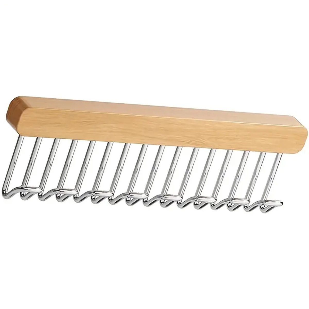 Daity 1 uittrekbare schuifhanger voor kasten -8gespen voor riemen - dassen - vesten - sjaals en sieraden - Linkerrailverlenging voor kledingkasten - kasten en laden.
