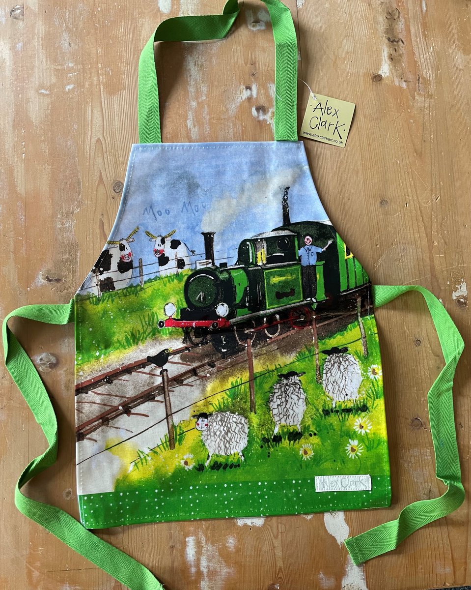 Alex Clark Childs apron Train - Kinder schort plastic Trein