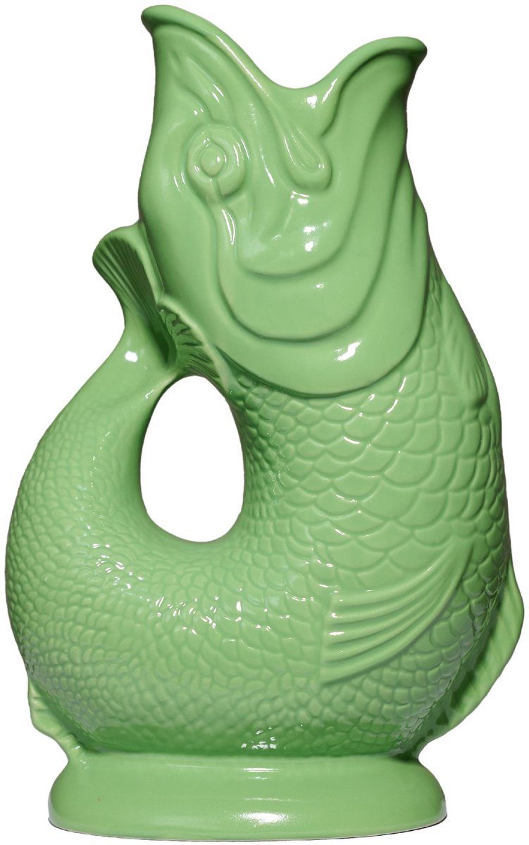 Gluckigluck waterkaraf met 'glug-glug'-geluid 1,2 l XL appelgroen