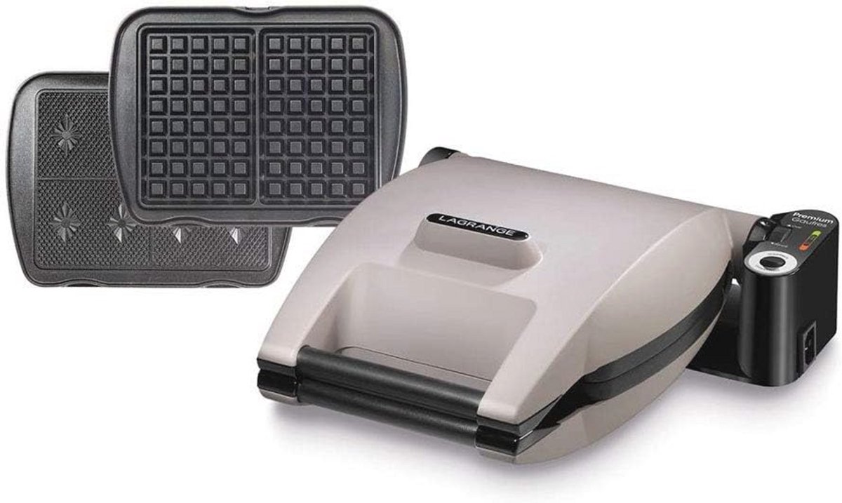 Omkeerbaar Wafelijzer voor Perfecte Wafels - Bakplaat met Instelknop