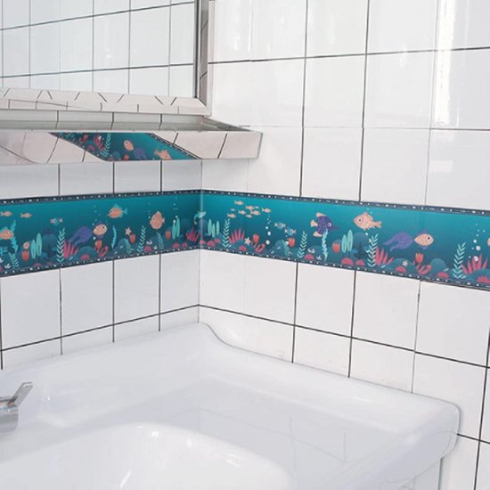 Frise De Papier Peint Autocollante Blanche Mate 15 Cm X 500 Cm - Frise Murale Autocollante Pour Décoration De Maison, Plafond, Salle De Bain, Salon, Cuisine