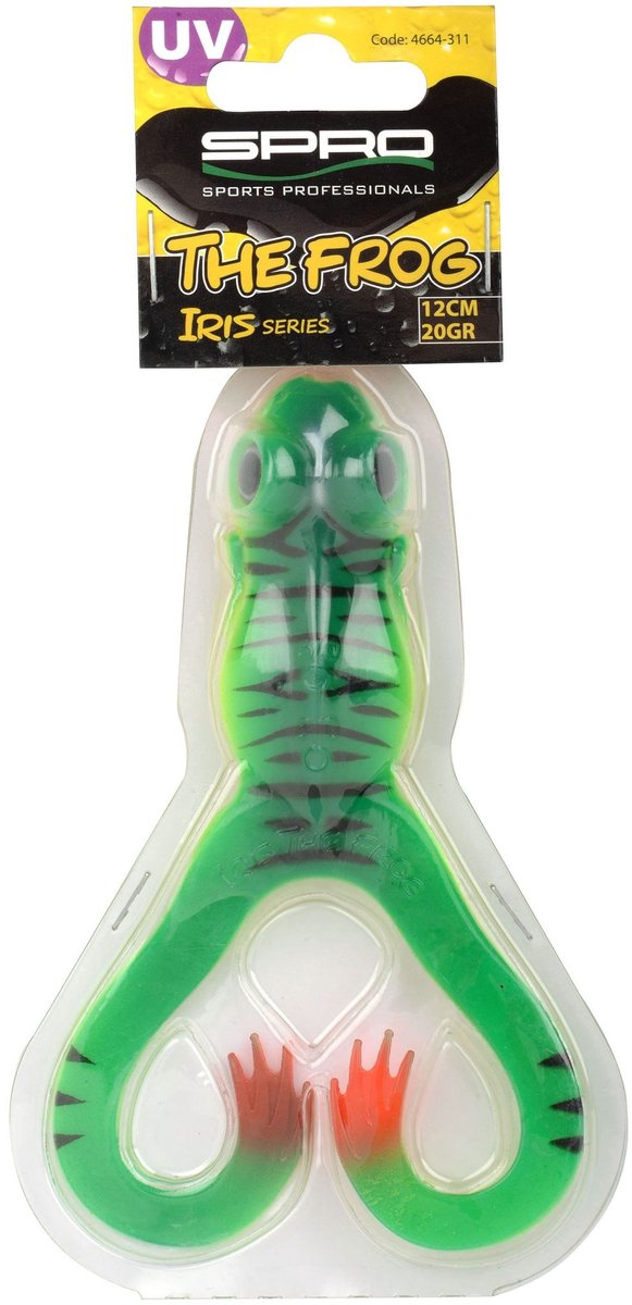 Spro Iris The Frog 10cm - 10gr - Kleur : Natural Green Frog van Spro — afbeelding 5