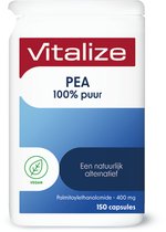 Vitalize PEA 100% Puur 100 capsules | Lichaamseigen stof ...