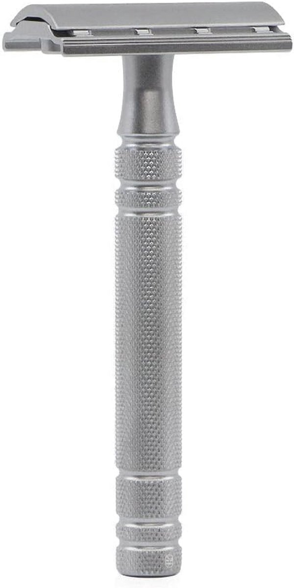 Dubbelzijdige RVS Safety Razor - Gladde Scheerbeurt met 5 Vervangbladen