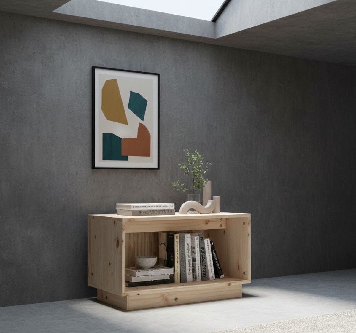 Opbergkast 60x35x35 cm - Bruin - Medahomestore