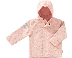 Fresk Regenjas voor Kinderen 2 yrs - Ritssluiting - Reflectoren - Kinderjas met Capuchon - Waterdichte Jas - Ademend - Bionic Finish - Meisjes - Zand - Garden Flowers