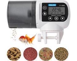 Voederautomaat voor Aquarium - Grote Capaciteit Visvoer Dispenser met Timer en LCD-Display