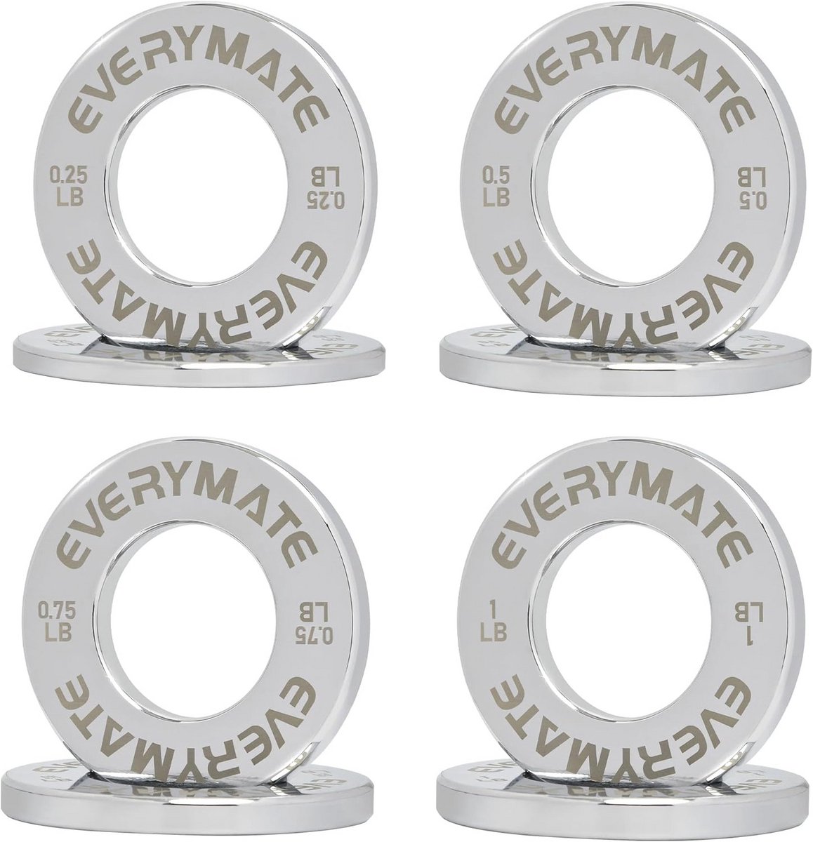 Fractionele Micro Halterschijven Set van 8 voor Krachttraining - 0,2 kg, 0,5 kg, 0,6 kg