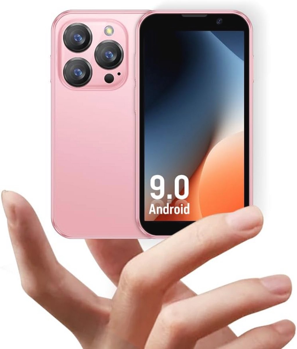Mini Smartphone 3.0" Display, 900mAh Batterij, Ultra Slank, 5MP Camera - Perfect Cadeau voor Kinderen