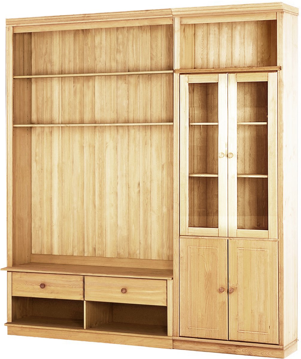 Notio Living Anita-Wandkast - Boekenkast/Plank Bruin