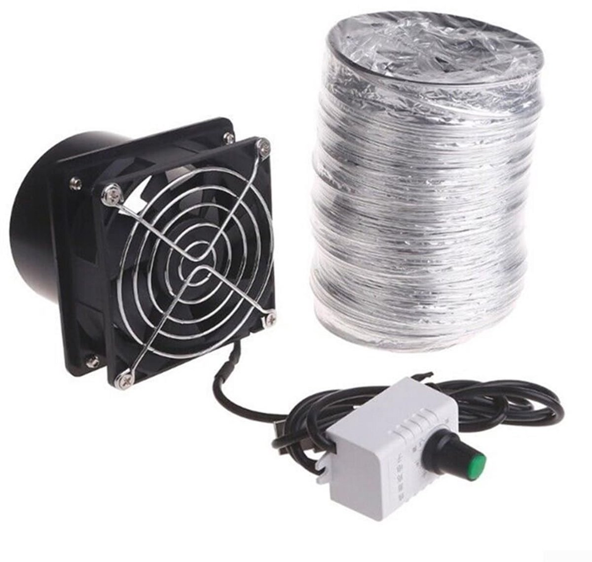 Verstelbare Snelheid Rookabsorberende Afvoerventilator met USB en 6 meter Pijp voor Schone Lucht