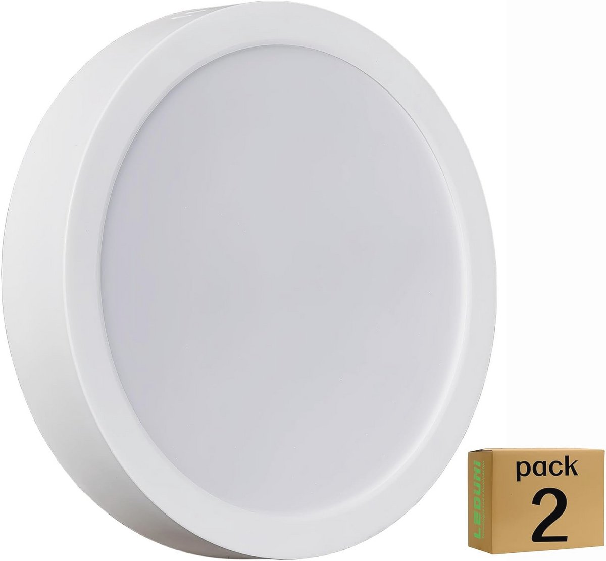 Ronde LED-plafondlamp 24W - Neutraal Licht 4000K voor Keuken, Slaapkamer, Kantoor en Badka