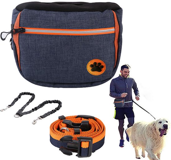 Honden Beloningszakje - Hondentraining Traktatietas - Intelligentie Training - Beloningstasje - Geschikt voor wandelen, training en buitenactiviteiten - Diepblauw