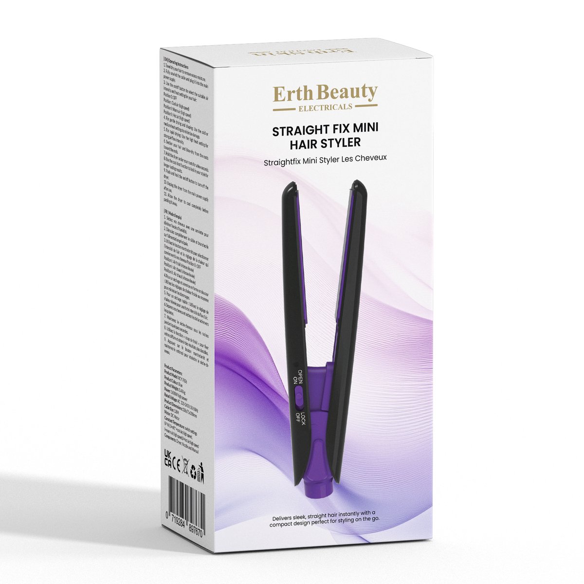 ErthSkin London Straight Fix Mini – Zwart