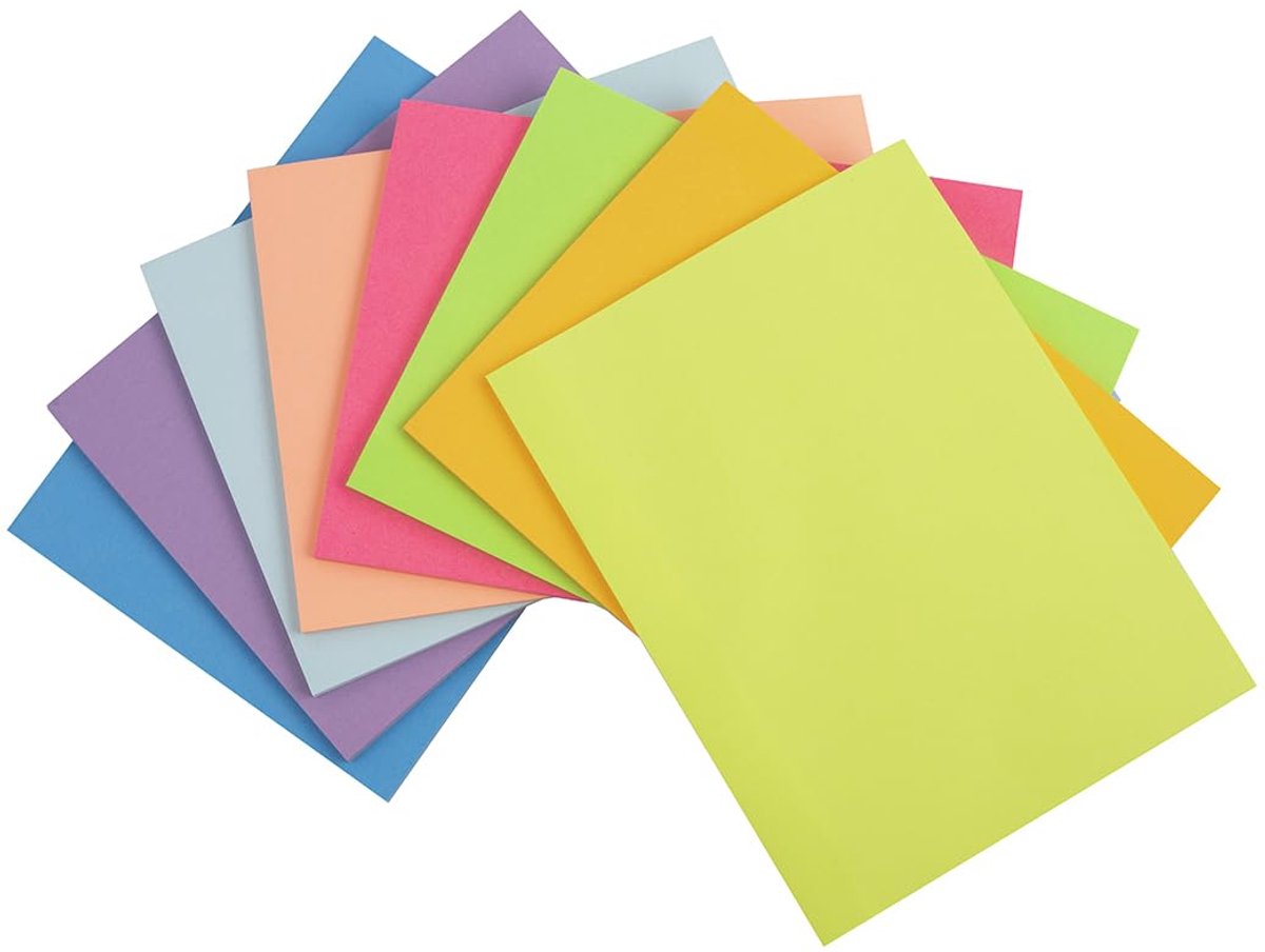 IMPERATORIS® Plakbriefjes - Sticky notes - Memoblaadjes - Index Tabs - Zelfklevend - Ideaal voor Planningsherinneringen, Kantoor, Thuis, School - 320 Stuks - 8 Kleuren