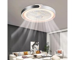 Stille Plafondventilator met Afstandsbediening en LED Licht voor Slaapkamer en Woonkamer